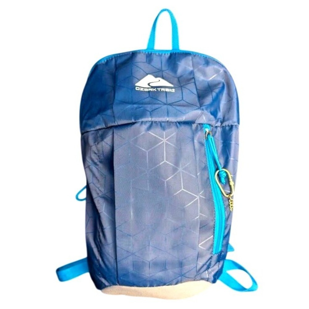 Ozark Trail Backpack ~ 10L ~ One Size Blue Geometric Lightweight Hiking Daypack